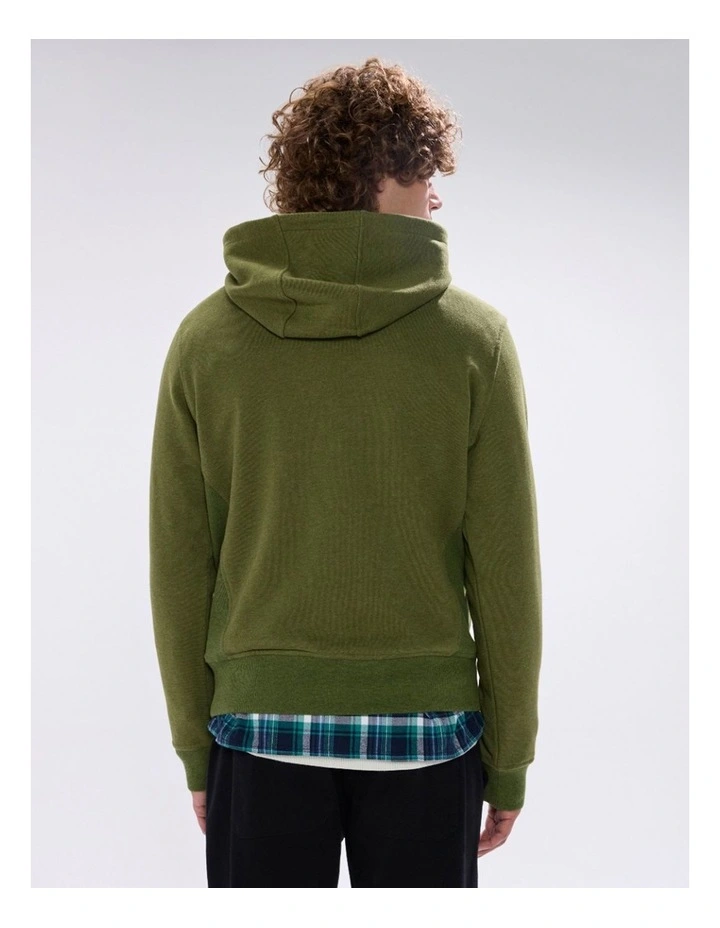 Rebel Heart Hoodie in Dark Moss image 4