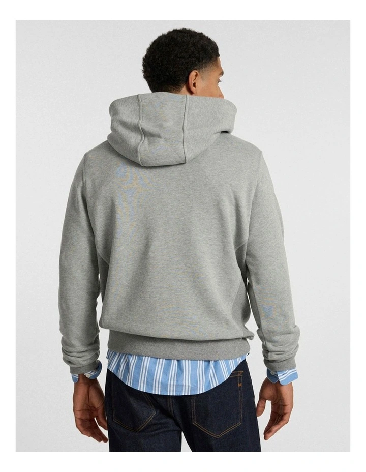 Rebel Heart Hoodie in Grey Marle image 3