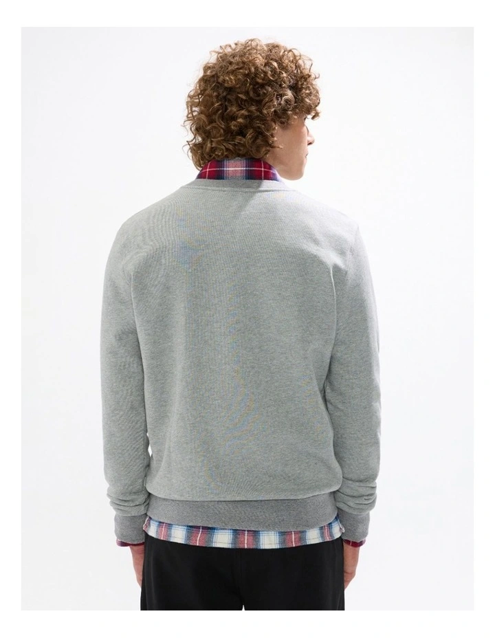 The Karting Line Sweat in Grey Marle image 4