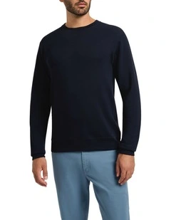 Neo Crew Neck Sweater in Ink