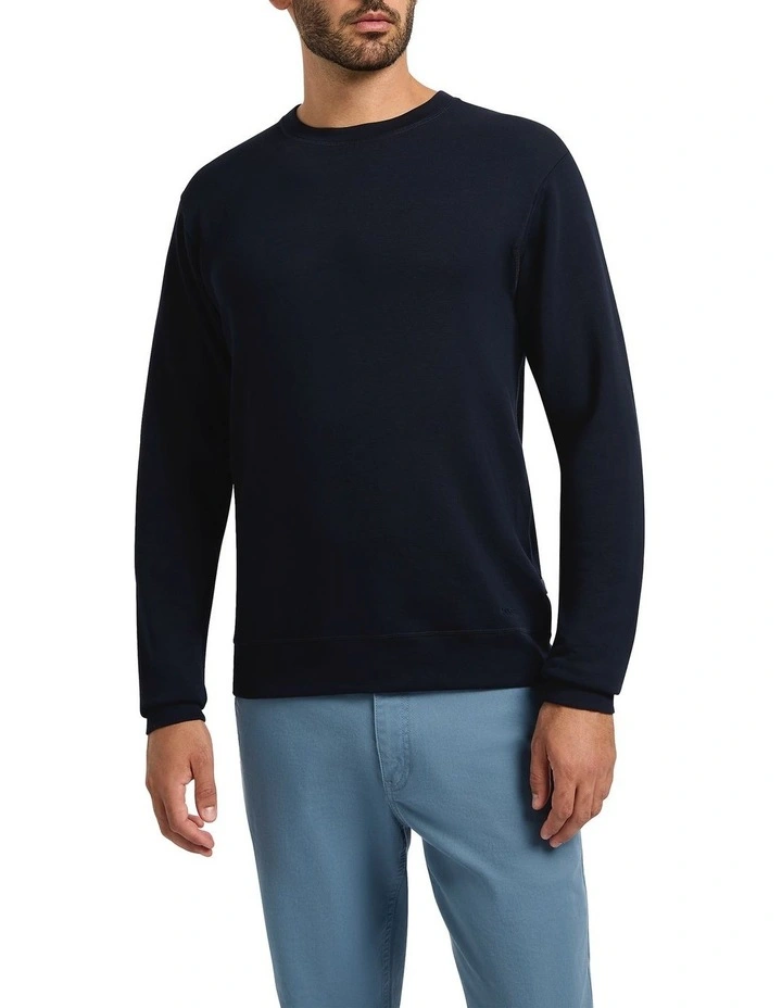 Neo Crew Neck Sweater in Ink image 1