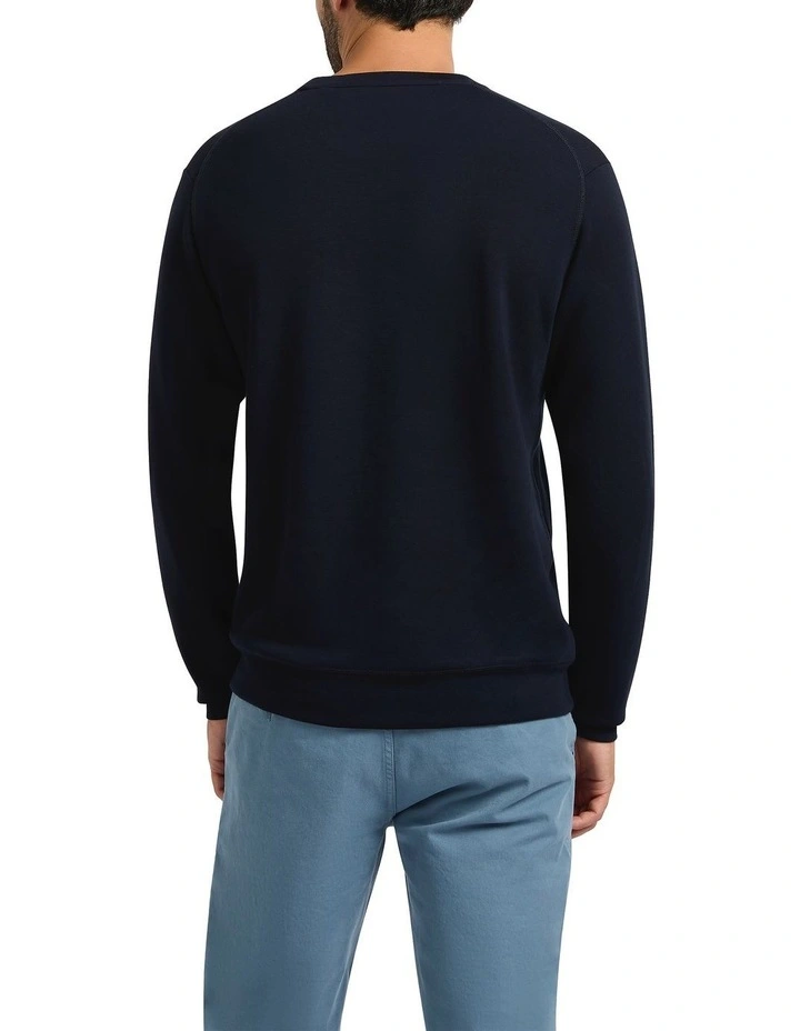Neo Crew Neck Sweater in Ink image 2