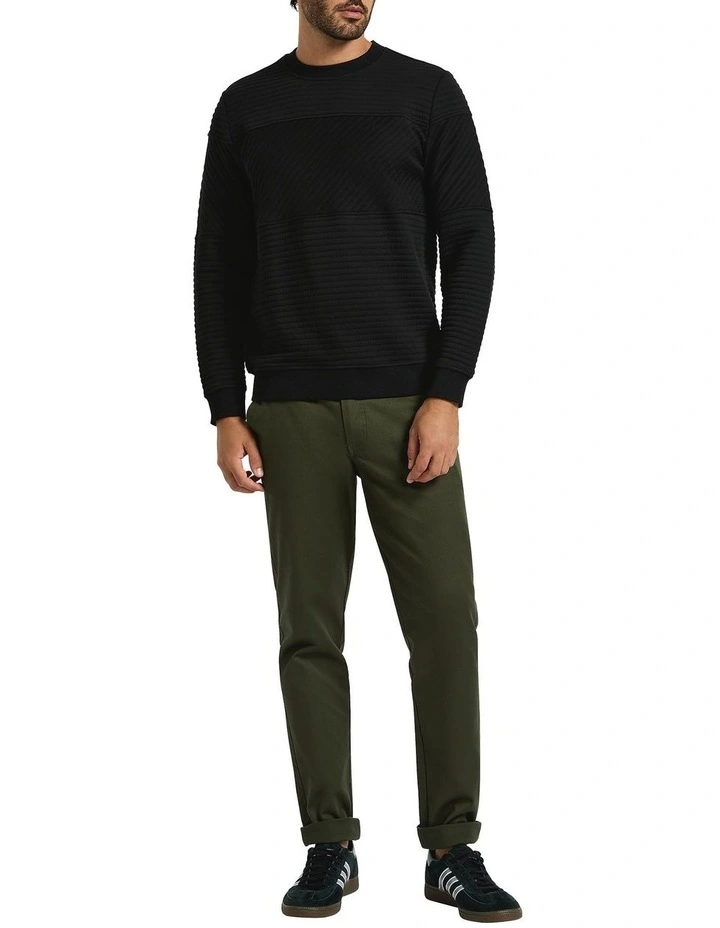 Helme Crew Neck Sweat in Black image 4