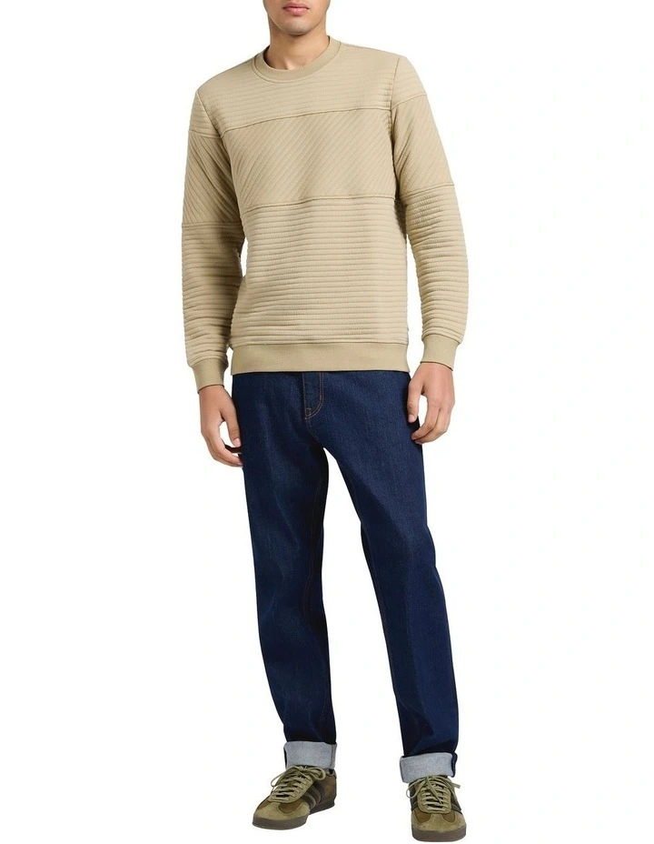 Helme Crew Neck Sweat in Spray Green image 2
