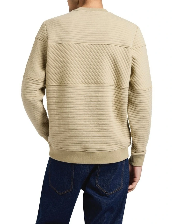 Helme Crew Neck Sweat in Spray Green image 4