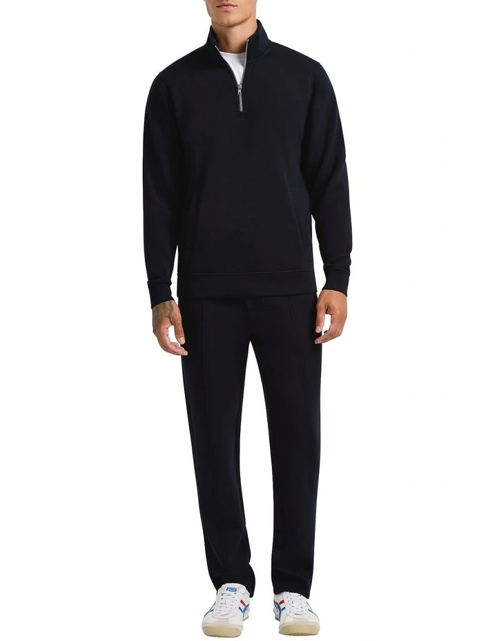 Neo Quarter Zip Sweat in Ink image 1