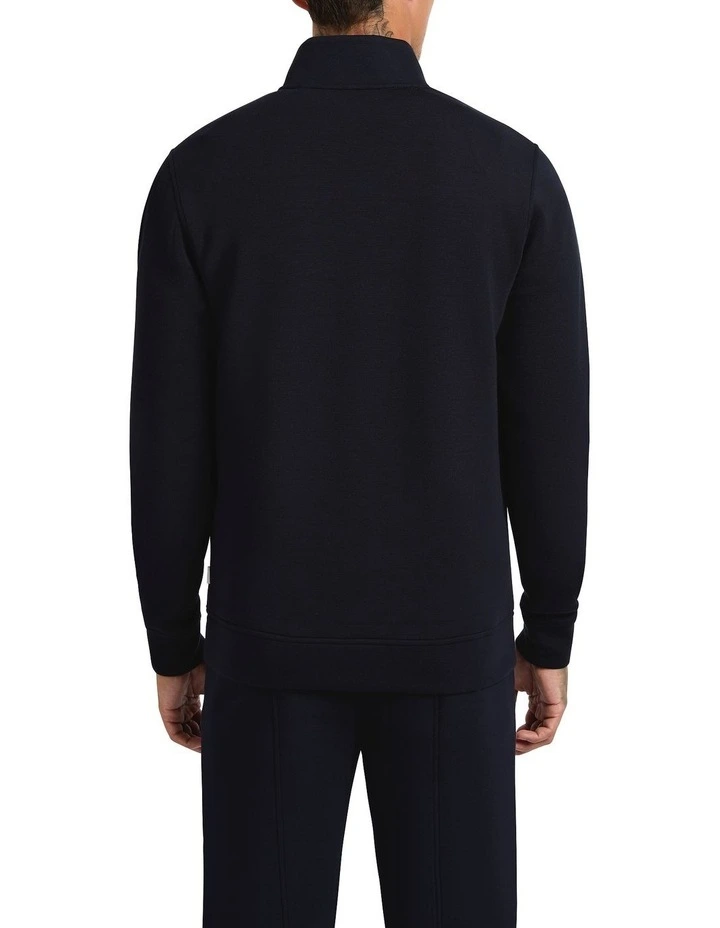 Neo Quarter Zip Sweat in Ink image 2