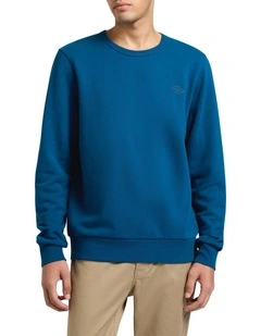 Logo Badge Sweat in Blue Opal