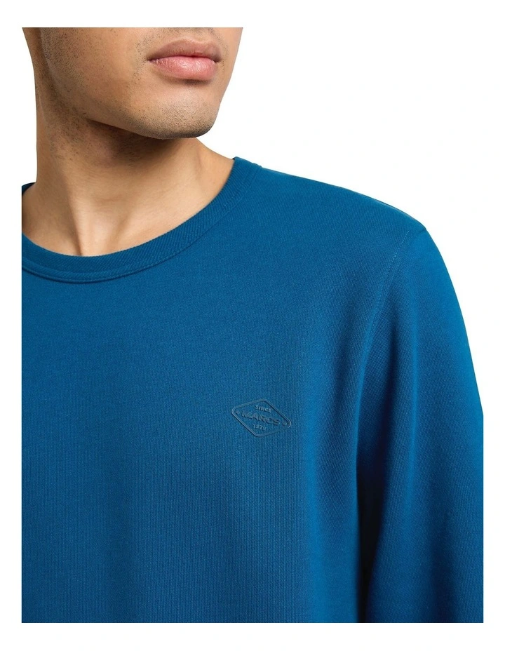 Logo Badge Sweat in Blue Opal image 3