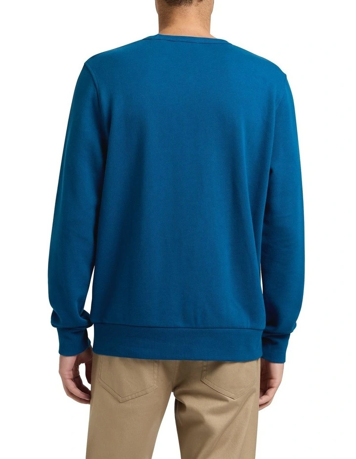 Logo Badge Sweat in Blue Opal image 4