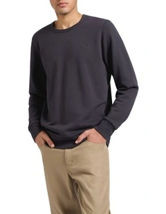 Marcs Logo Badge Sweat in Nine Iron