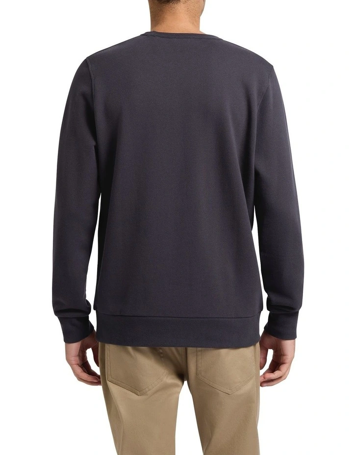 Marcs Logo Badge Sweat in Nine Iron image 2