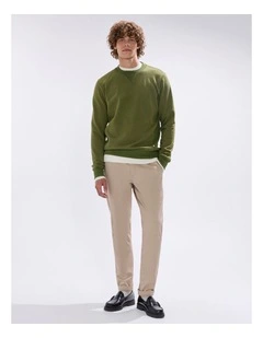 Cotton Sweat in Dark Moss