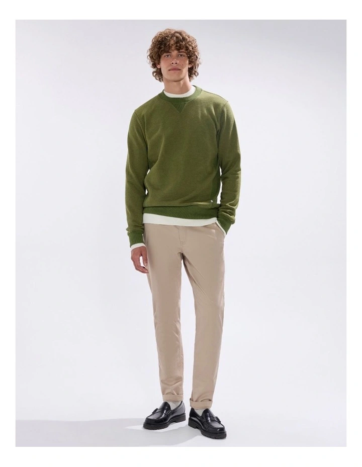 Cotton Sweat in Dark Moss image 1
