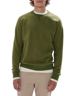 Cotton Sweat in Dark Moss