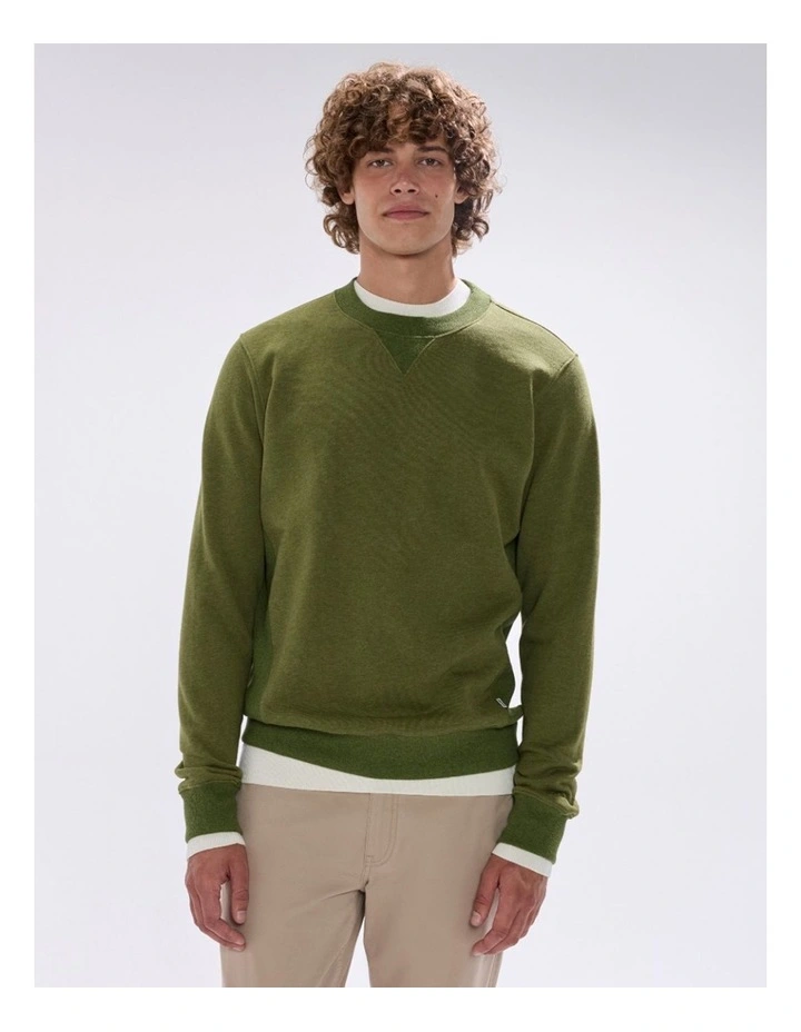 Cotton Sweat in Dark Moss image 2