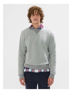 Cotton Sweat in Grey Marle