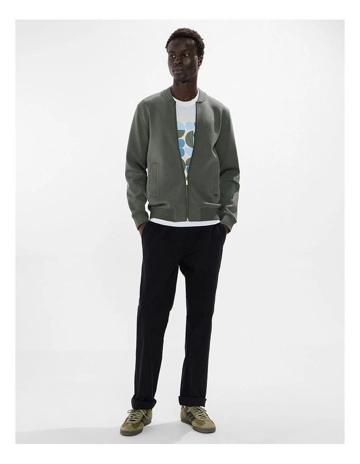 Neo Zip Front Bomber in Agave Green image 2