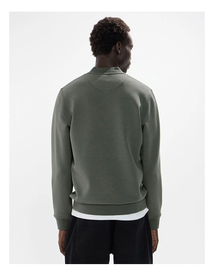 Neo Zip Front Bomber in Agave Green image 4
