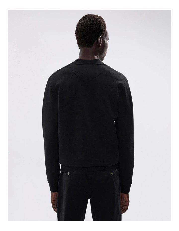 Neo Zip Front Bomber in Black image 5