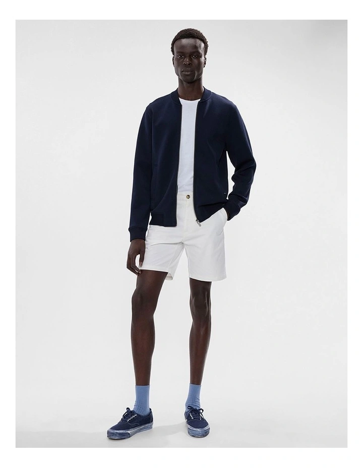 Neo Zip Front Bomber in Navy image 2