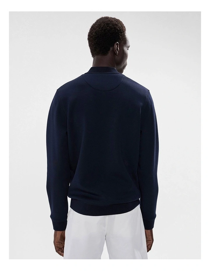 Neo Zip Front Bomber in Navy image 3