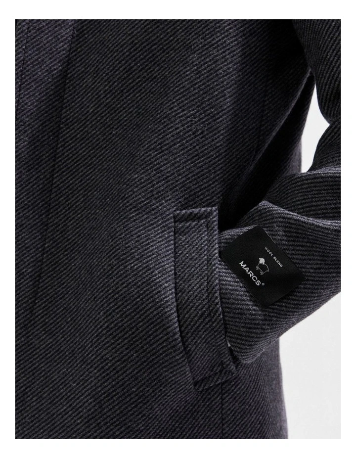 Kurt Wool Blend Coat in Charcoal image 4