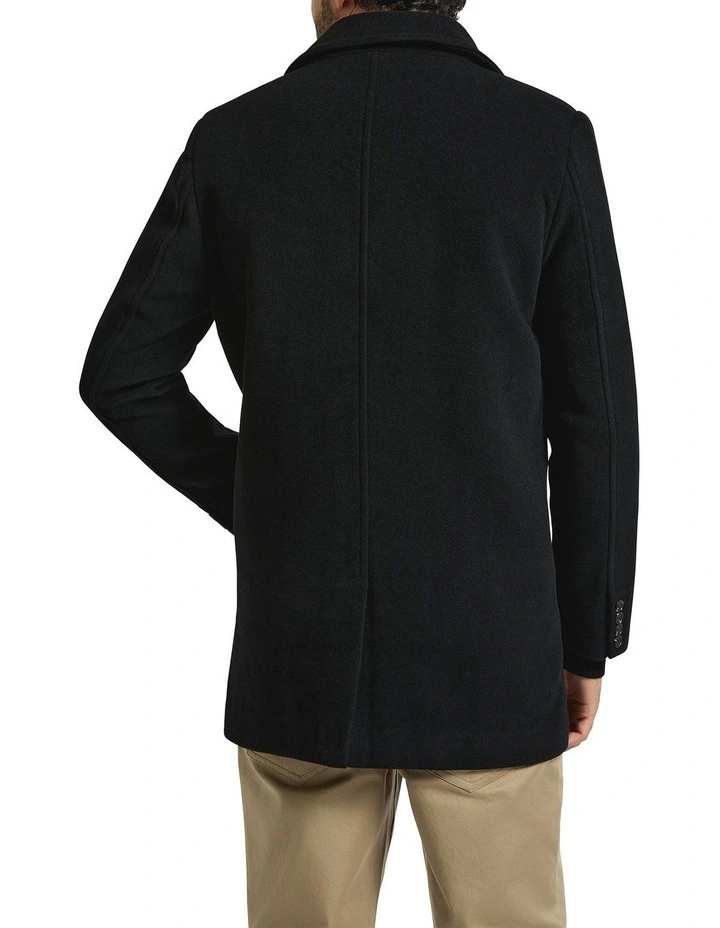 Sean Wool Blend Coat in Black image 4