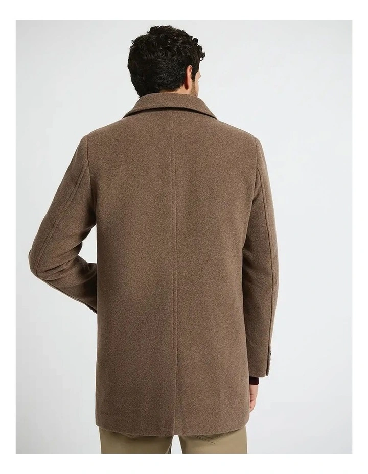 Sean Wool Blend Coat in Toffee image 3