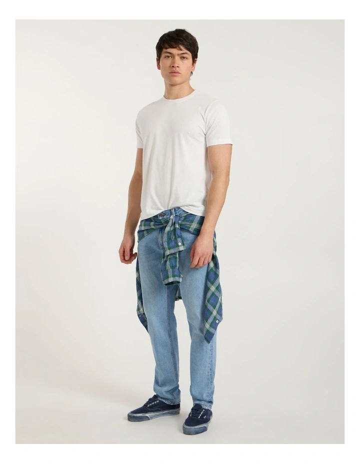 Hugo Relaxed Fit Jean in Light Wash image 2