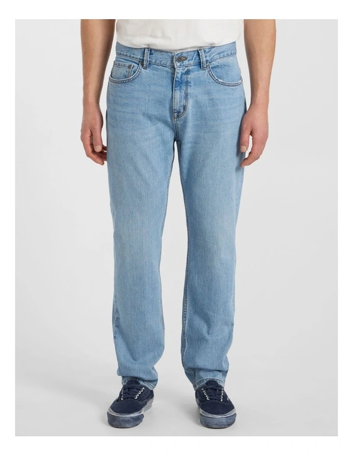 Hugo Relaxed Fit Jean in Light Wash image 2