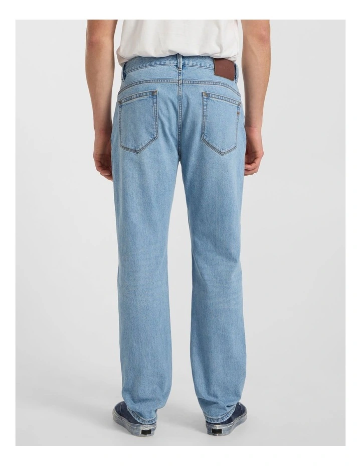 Hugo Relaxed Fit Jean in Light Wash image 3