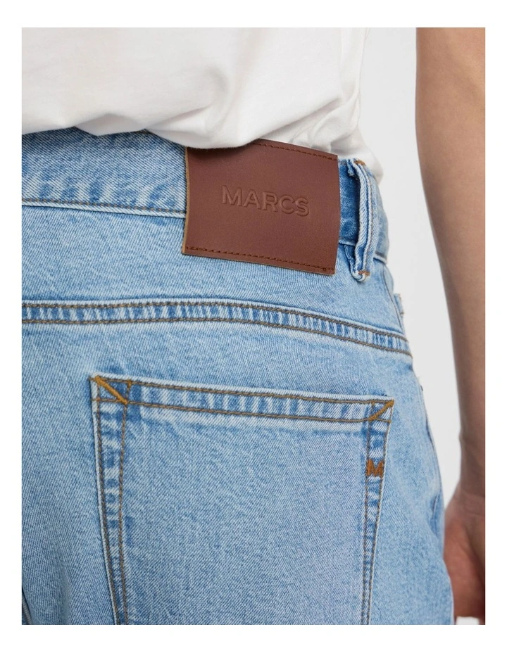 Hugo Relaxed Fit Jean in Light Wash image 4