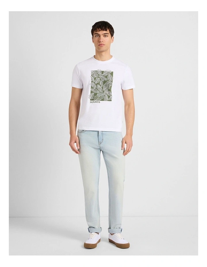 Hugo Relaxed Fit Jean in Ice Blue image 2