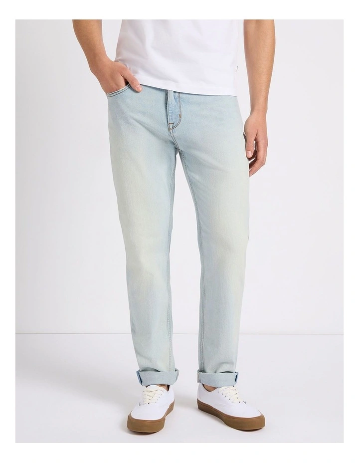 Hugo Relaxed Fit Jean in Ice Blue image 2