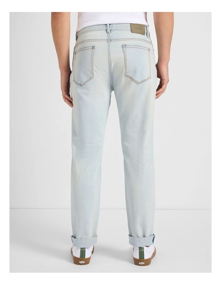 Hugo Relaxed Fit Jean in Ice Blue image 3