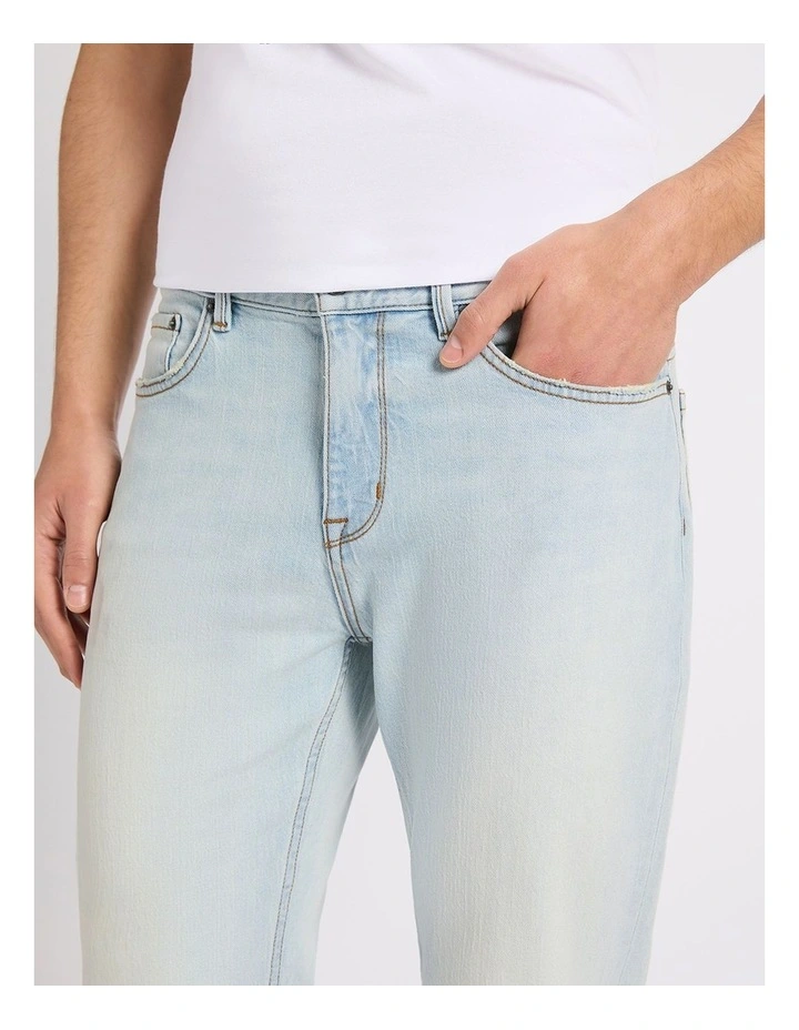 Hugo Relaxed Fit Jean in Ice Blue image 4
