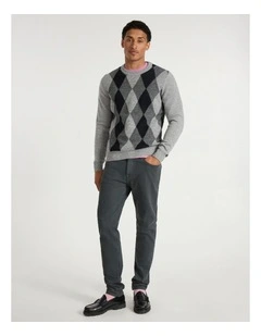 Jordan Slim Leg Jean in Charcoal