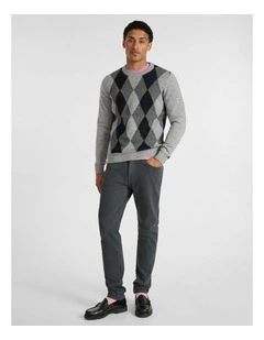 Jordan Slim Leg Jean in Charcoal