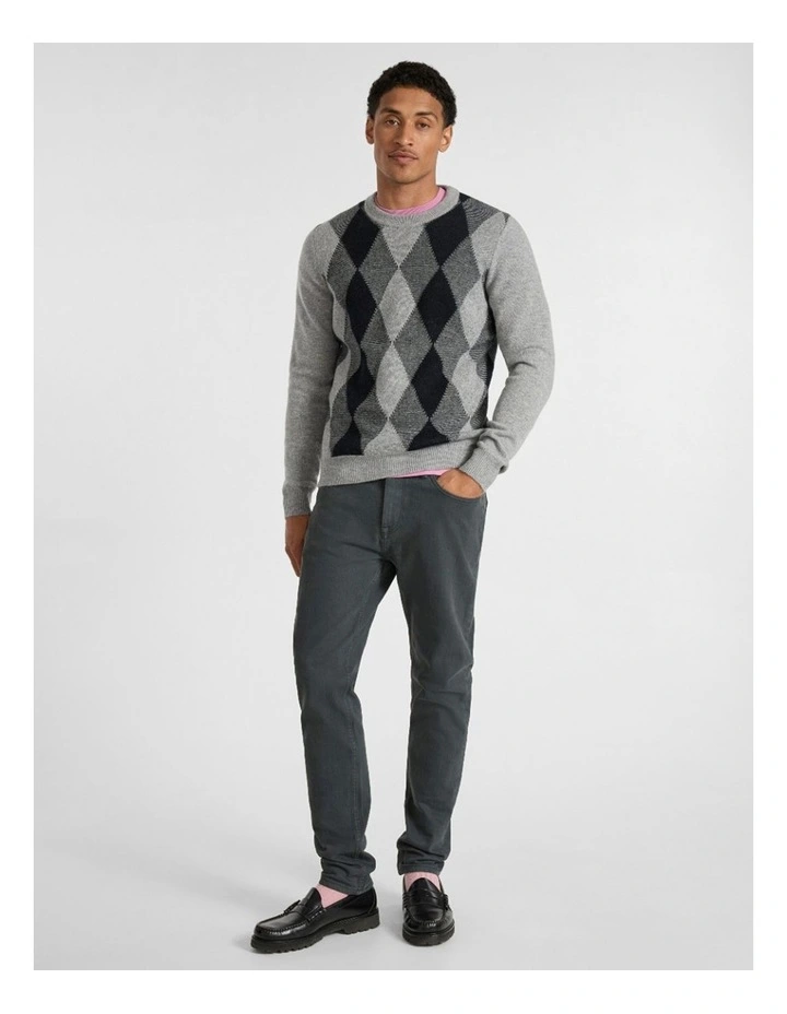 Jordan Slim Leg Jean in Charcoal image 1
