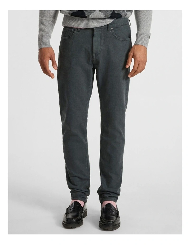 Jordan Slim Leg Jean in Charcoal image 2