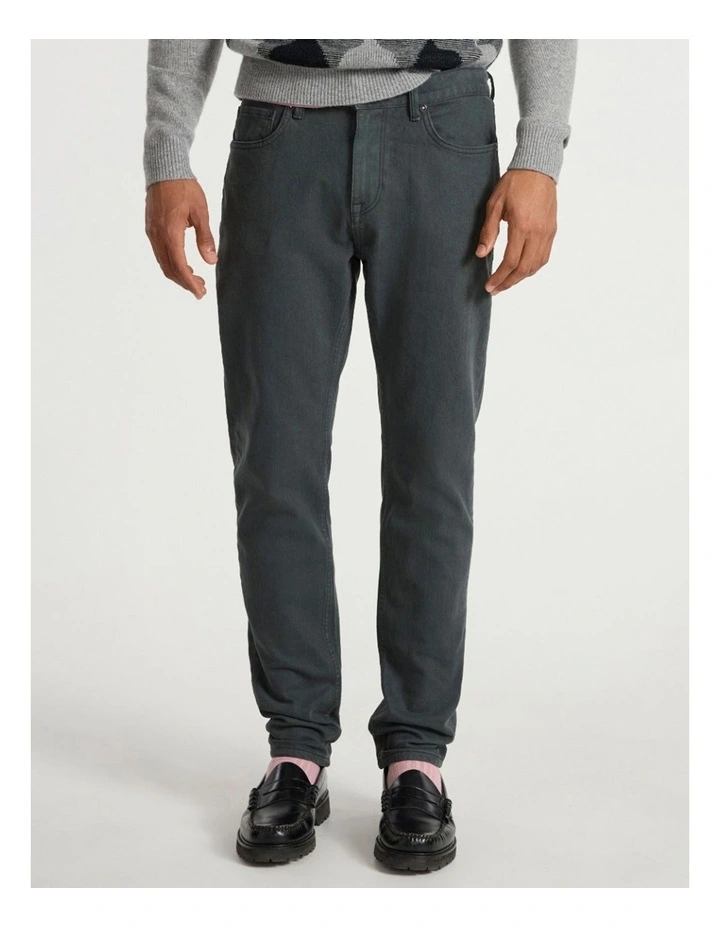 Jordan Slim Leg Jean in Charcoal image 2