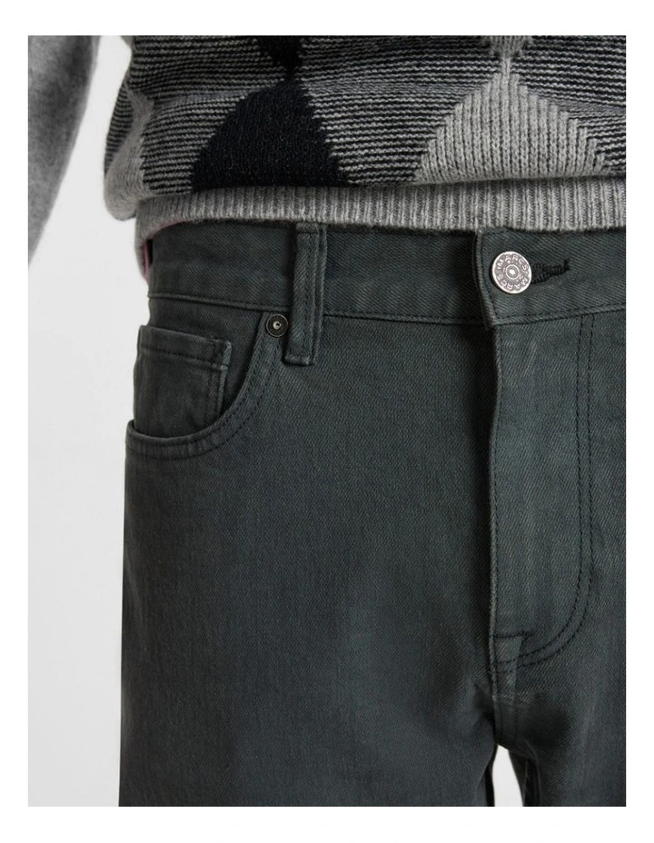Jordan Slim Leg Jean in Charcoal image 4