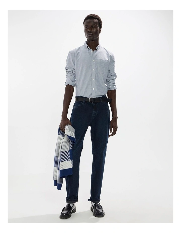 Hugo Relaxed Fit Jean in Blue Black image 1