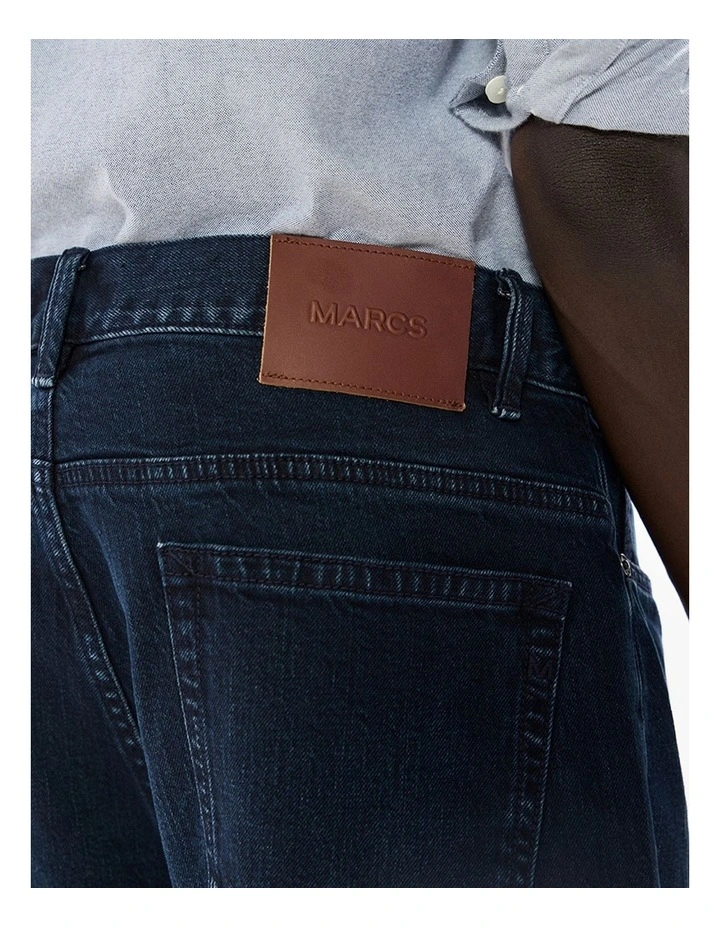 Hugo Relaxed Fit Jean in Blue Black image 3
