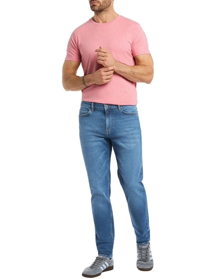 Crosby Tapered Fit Jean in Vintage Blue image 2