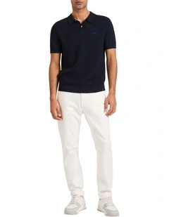 Hugo Relaxed Fit Jean in Ecru