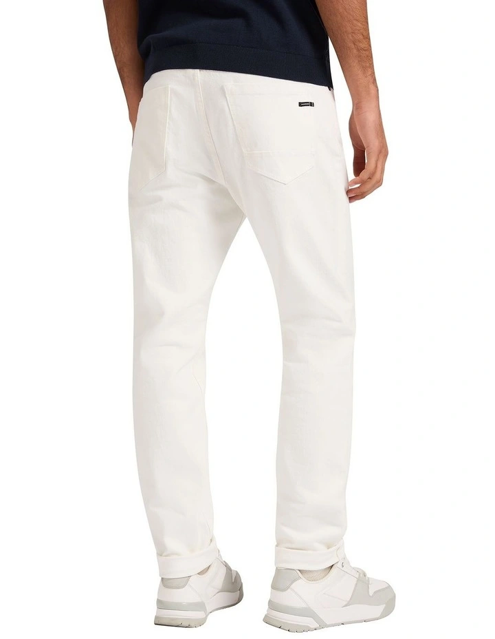 Hugo Relaxed Fit Jean in Ecru image 4