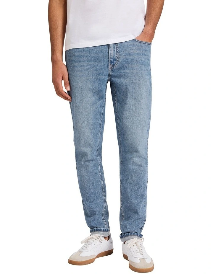 Jordan Slim Leg Jean in Mid Wash image 2