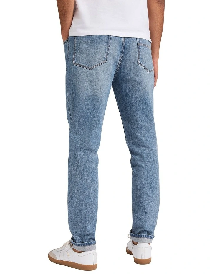 Jordan Slim Leg Jean in Mid Wash image 4